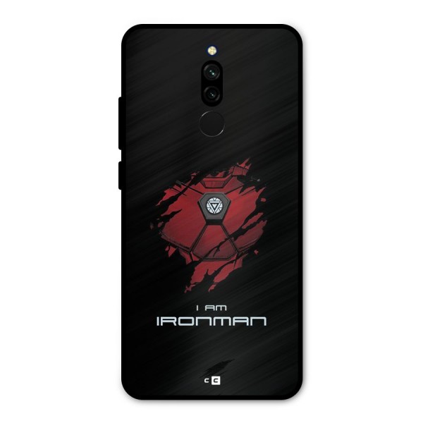 I Am Ironman Metal Back Case for Redmi 8