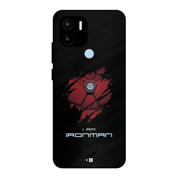 I Am Ironman Metal Back Case for Redmi A1 Plus