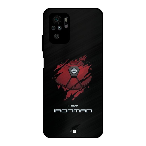 I Am Ironman Metal Back Case for Redmi Note 10