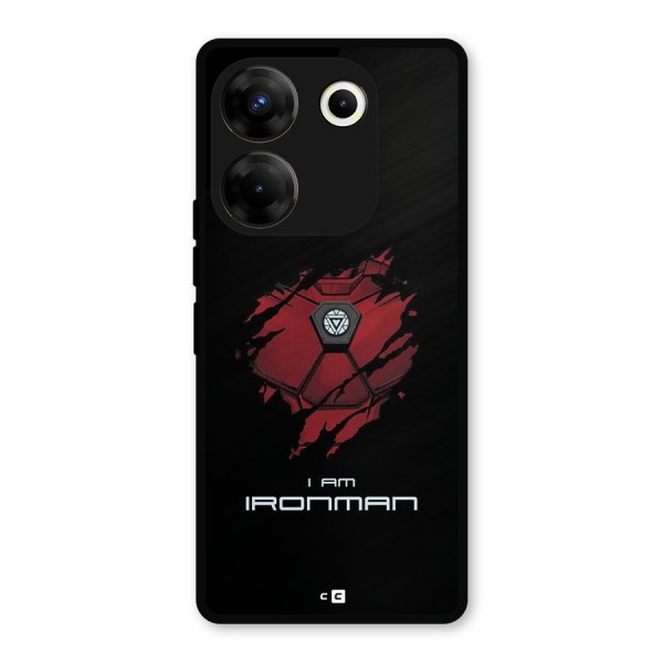 I Am Ironman Metal Back Case for Tecno Camon 20