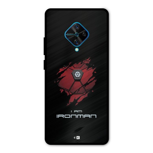 I Am Ironman Metal Back Case for Vivo S1 Pro