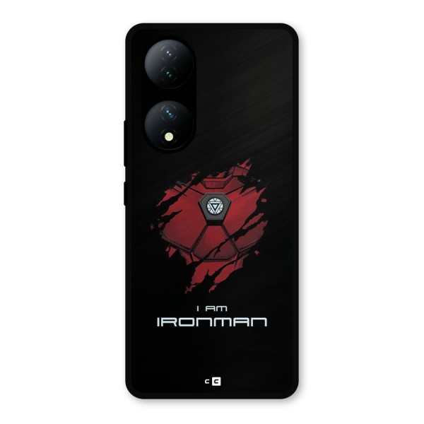 I Am Ironman Metal Back Case for Vivo T2