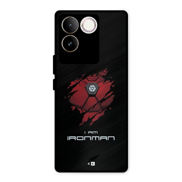 I Am Ironman Metal Back Case for Vivo T2 Pro