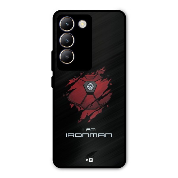 I Am Ironman Metal Back Case for Vivo T3 5G