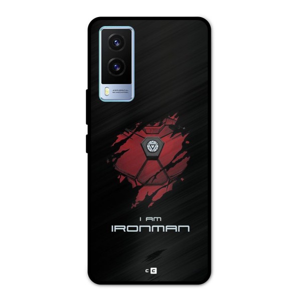 I Am Ironman Metal Back Case for Vivo V21e 5G