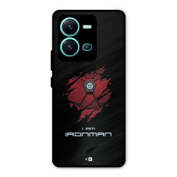 I Am Ironman Metal Back Case for Vivo V25