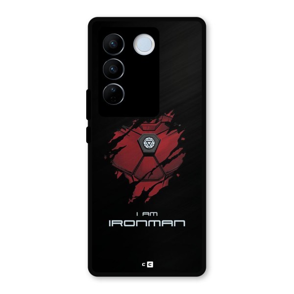 I Am Ironman Metal Back Case for Vivo V27