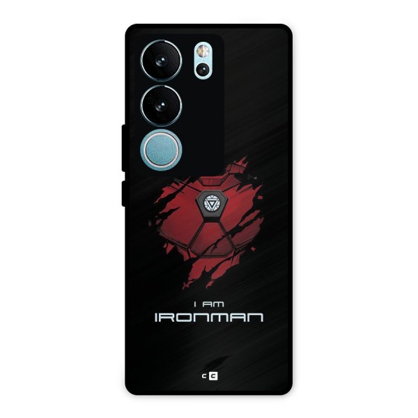 I Am Ironman Metal Back Case for Vivo V29 Pro