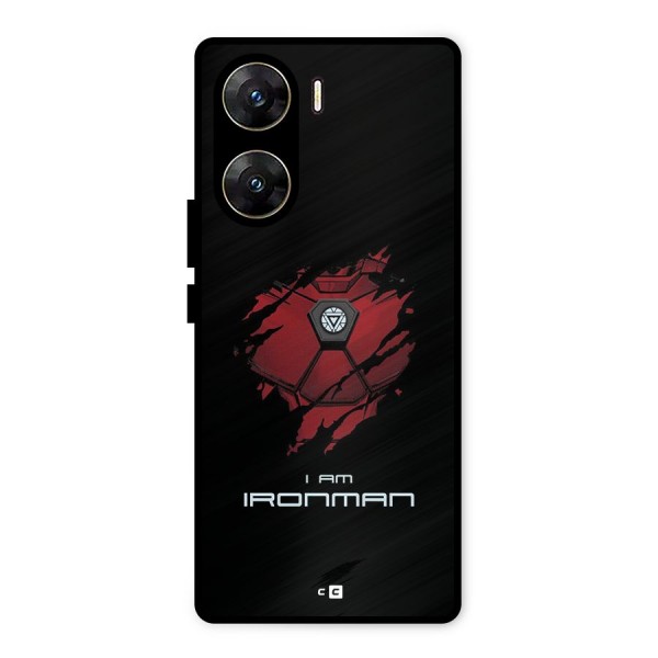 I Am Ironman Metal Back Case for Vivo V29e