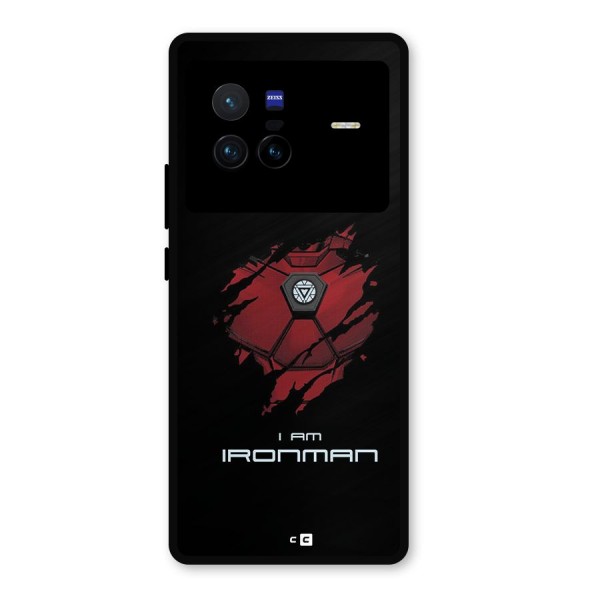 I Am Ironman Metal Back Case for Vivo X80