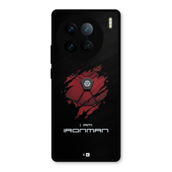 I Am Ironman Metal Back Case for Vivo X90 Pro