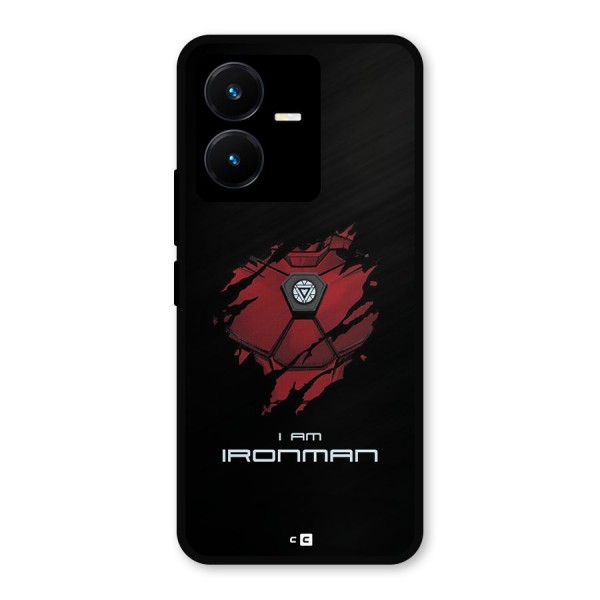 I Am Ironman Metal Back Case for Vivo Y22