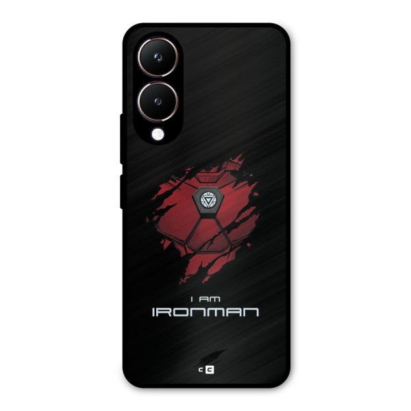 I Am Ironman Metal Back Case for Vivo Y28