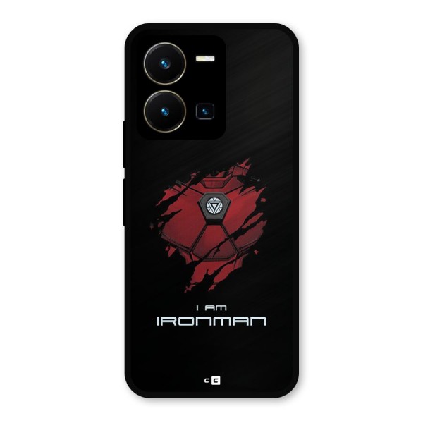 I Am Ironman Metal Back Case for Vivo Y35