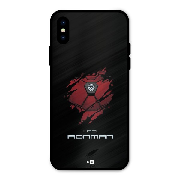 I Am Ironman Metal Back Case for iPhone X