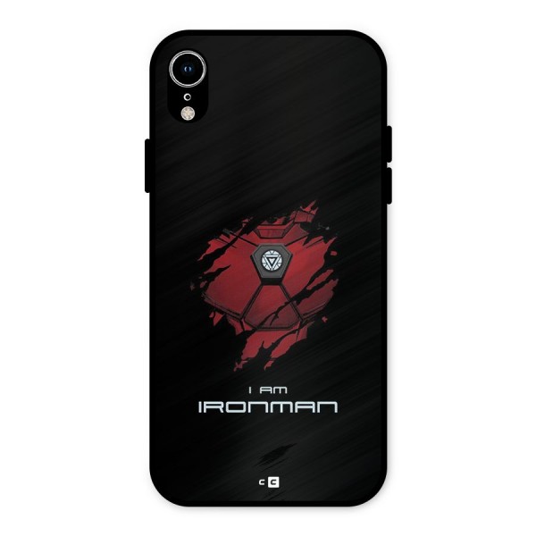 I Am Ironman Metal Back Case for iPhone XR