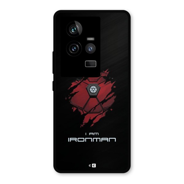 I Am Ironman Metal Back Case for iQOO 11 5G