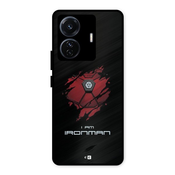 I Am Ironman Metal Back Case for iQOO Z6