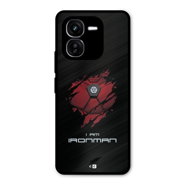 I Am Ironman Metal Back Case for iQOO Z9x