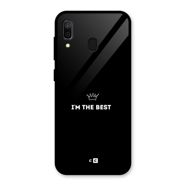 I Am The Best Glass Back Case for Galaxy A30