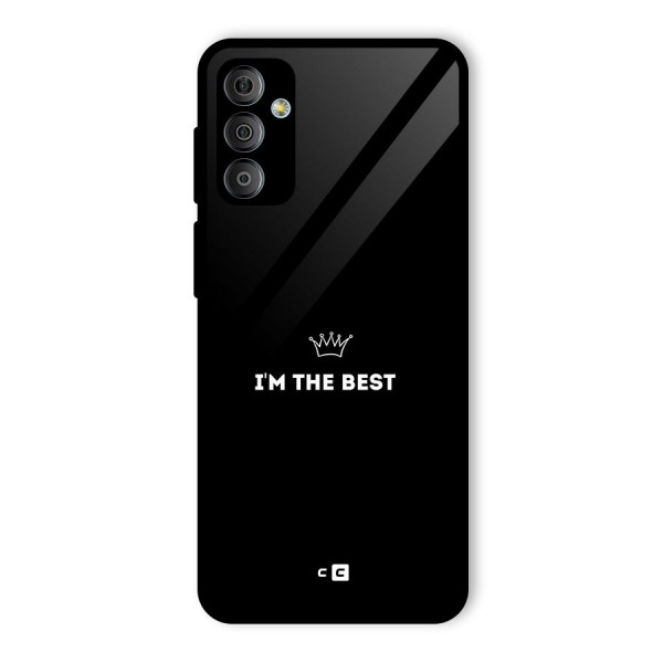 I Am The Best Glass Back Case for Galaxy F23