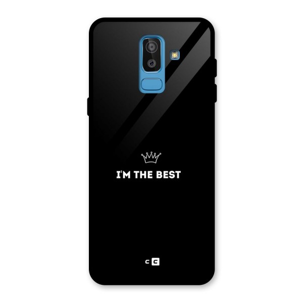 I Am The Best Glass Back Case for Galaxy J8