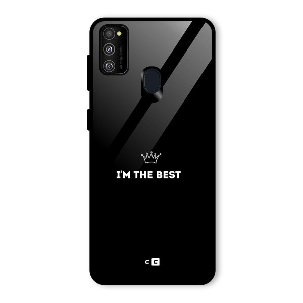 I Am The Best Glass Back Case for Galaxy M21