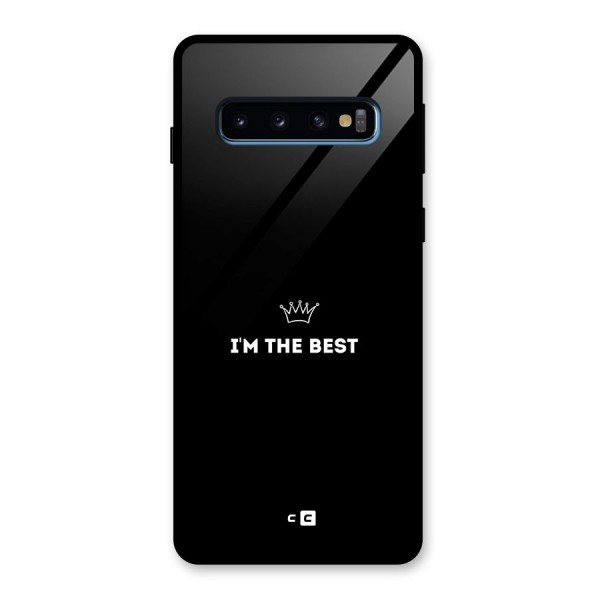 I Am The Best Glass Back Case for Galaxy S10