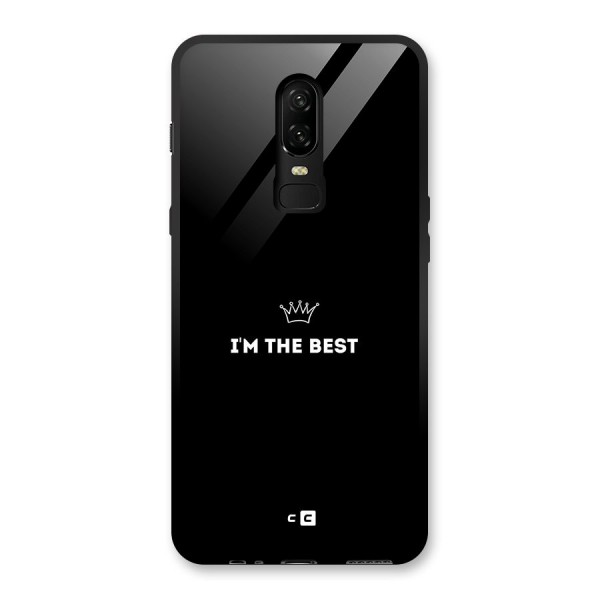 I Am The Best Glass Back Case for OnePlus 6