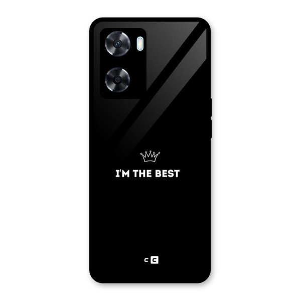 I Am The Best Glass Back Case for Oppo A77s