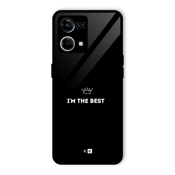 I Am The Best Glass Back Case for Oppo F21 Pro 4G