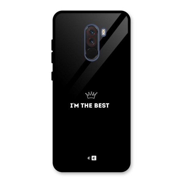 I Am The Best Glass Back Case for Poco F1