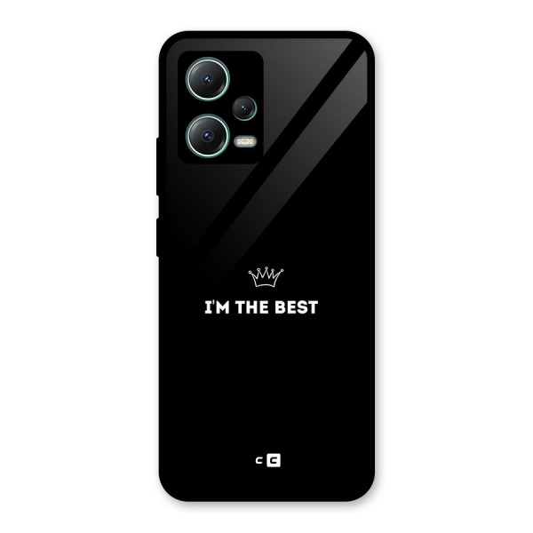 I Am The Best Glass Back Case for Poco X5