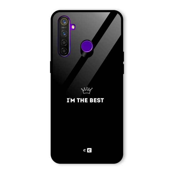 I Am The Best Glass Back Case for Realme 5 Pro