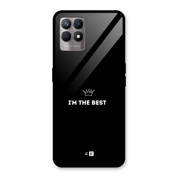 I Am The Best Glass Back Case for Realme 8i