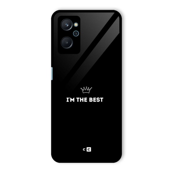 I Am The Best Glass Back Case for Realme 9i