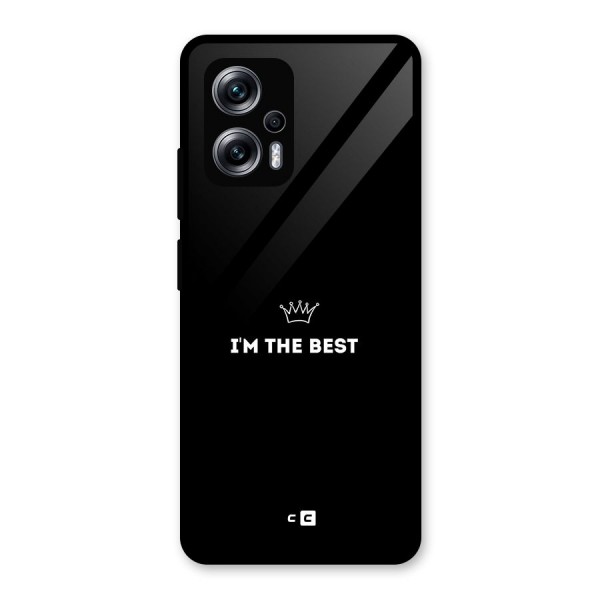 I Am The Best Glass Back Case for Redmi K50i