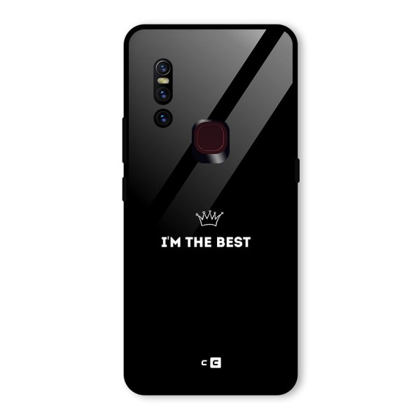 I Am The Best Glass Back Case for Vivo V15