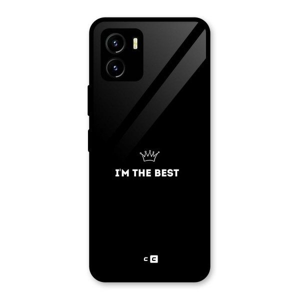 I Am The Best Glass Back Case for Vivo Y15s