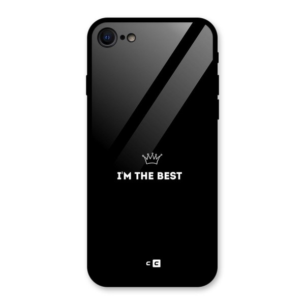 I Am The Best Glass Back Case for iPhone 8