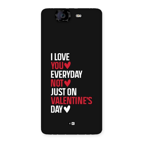 I Love You Everyday Back Case for Canvas Knight A350