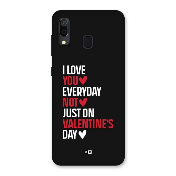 I Love You Everyday Back Case for Galaxy A20