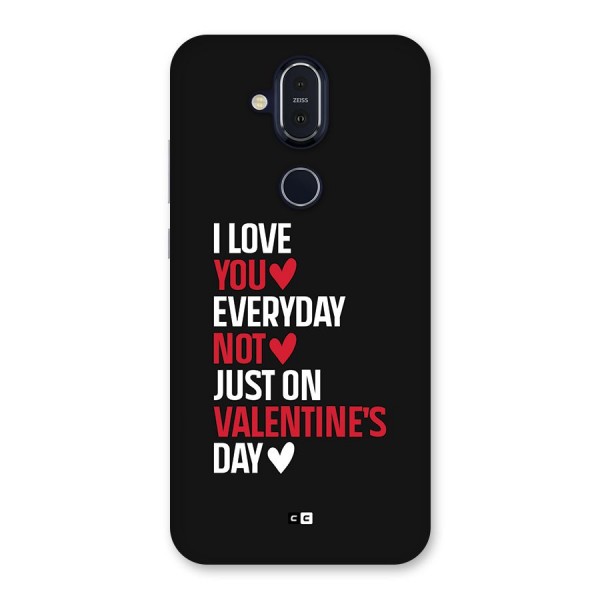 I Love You Everyday Back Case for Nokia 8.1