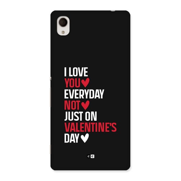 I Love You Everyday Back Case for Xperia M4 Aqua