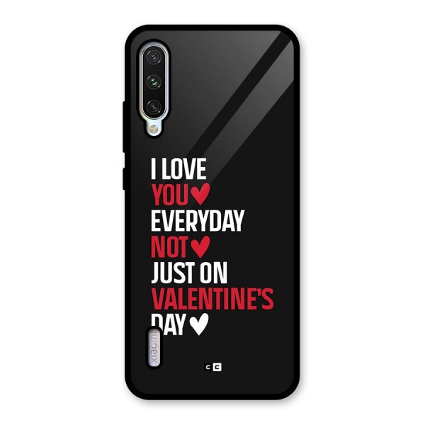 I Love You Everyday Glass Back Case for Mi A3