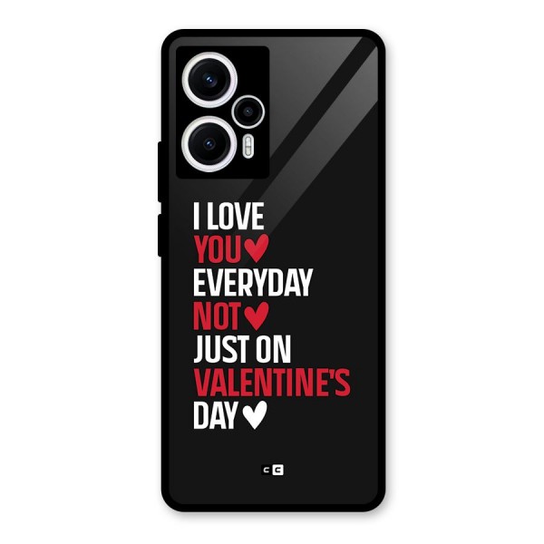 I Love You Everyday Glass Back Case for Poco F5