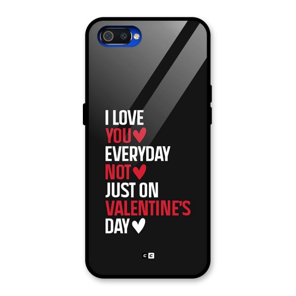 I Love You Everyday Glass Back Case for Realme C2