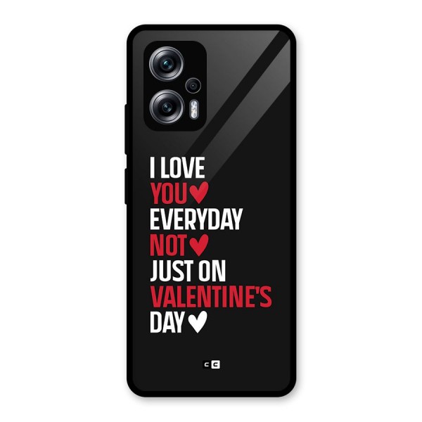 I Love You Everyday Glass Back Case for Redmi K50i