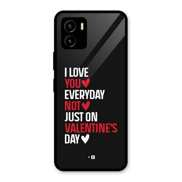 I Love You Everyday Glass Back Case for Vivo Y15s