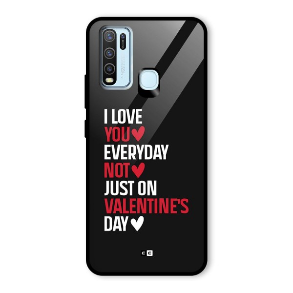 I Love You Everyday Glass Back Case for Vivo Y50